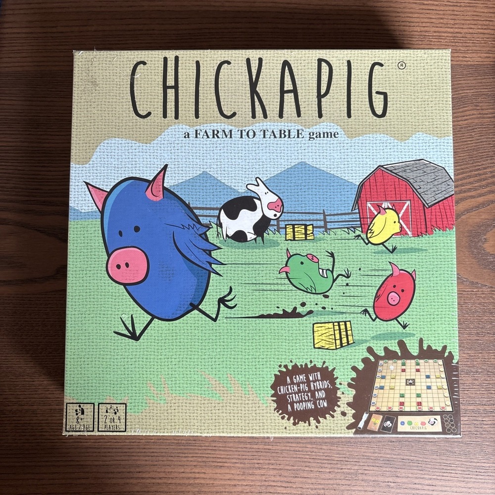 New Sealed‎ Chickapig Strategic Family Fun Board Game 2-4 Players Ages 8+